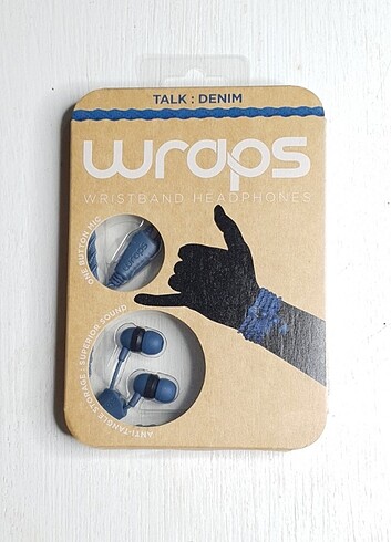 Wraps Midbass Kulak İçi Kulaklık Classic Wrap Mavi 