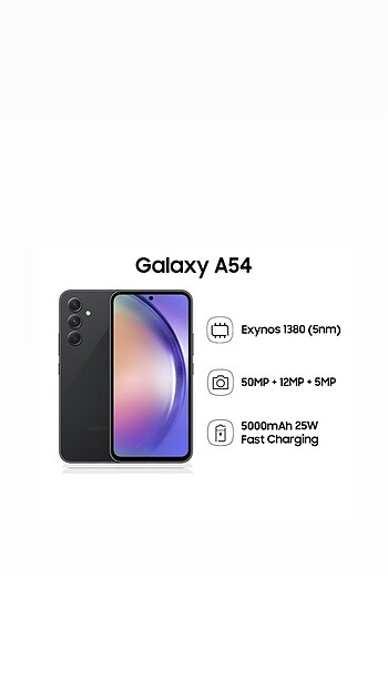 Samsung galaxy A54 256 GB az kullanılmış