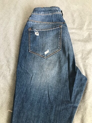 Yırtık detaylı jean - Görsel 7