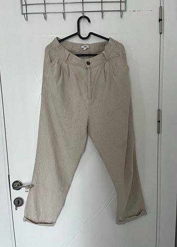 Mavi Mavi Bej Keten Regular Fit Pantolon