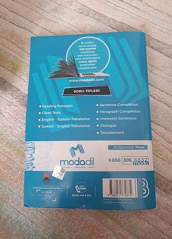 Moda dil YDS sınav stratejileri 2 soru tipleri
