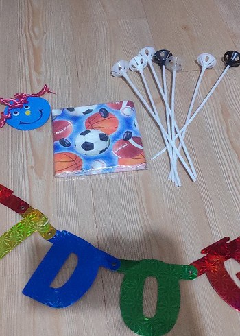  Beden Renkli Doğum Günü Parti Seti