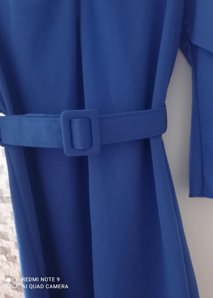 Kısa abiye mavi  - Görsel 3