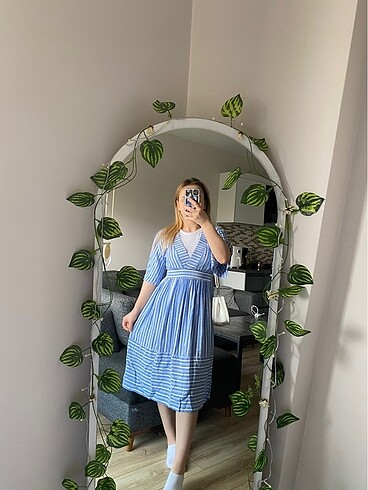 Elbise mavi - Görsel 2