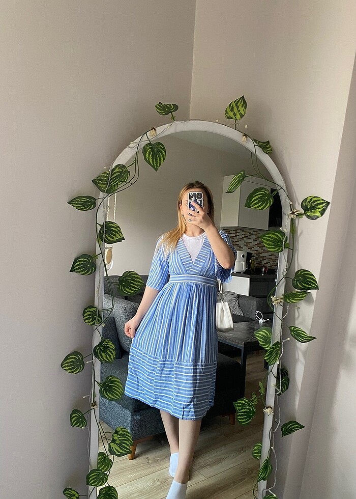 Elbise mavi - Görsel 2