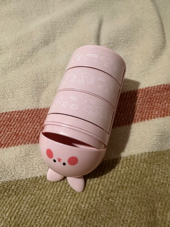 Pembe Tavşan Figürlü Çekmeceli Düzenleyici - Görsel 3