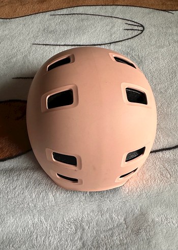 Pastel Pembe Biker Kask Velcro Bantlı - Görsel 2