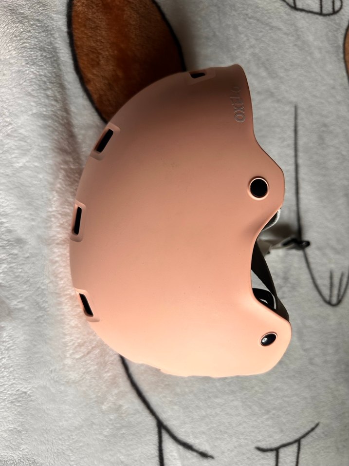 Pastel Pembe Biker Kask Velcro Bantlı - Görsel 4