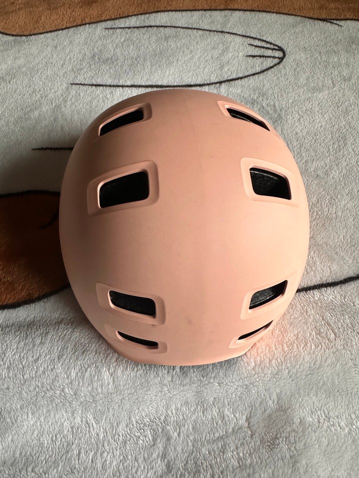 Pastel Pembe Biker Kask Velcro Bantlı - Görsel 2