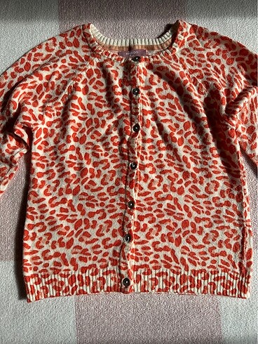 7 Yaş Beden Mango Kids leopar desenli hırka