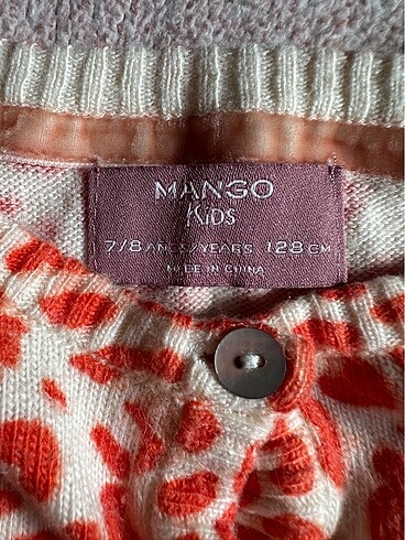 7 Yaş Beden çeşitli Renk Mango Kids leopar desenli hırka