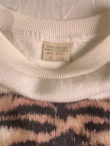 9 Yaş Beden mavi Renk Zara çocuk sweatshirt