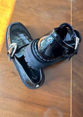 Siyah Parlak Tokalı Loafer Ayakkabı - Görsel 3