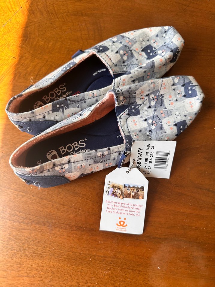 BOBS Kız Çocuk Mavi Baskılı Loafer - Görsel 2