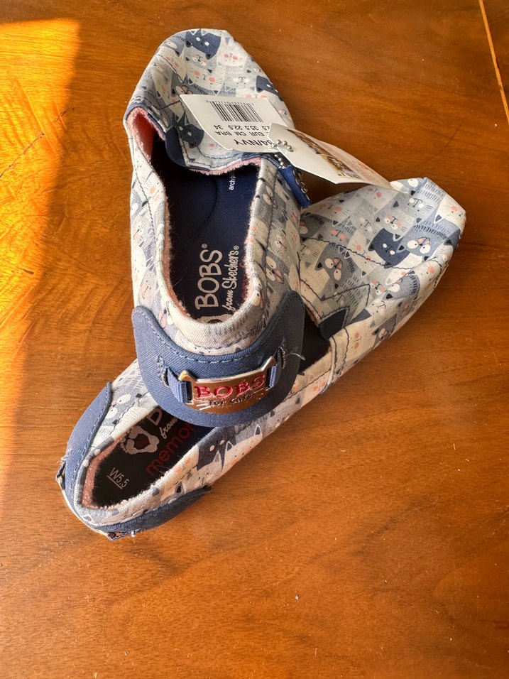 BOBS Kız Çocuk Mavi Baskılı Loafer - Görsel 3