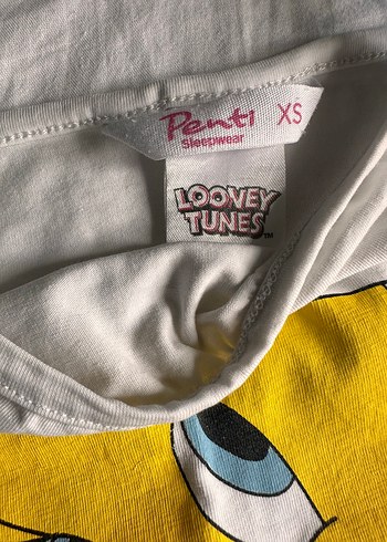 xs Beden Mavi Baskılı Askılı Şortlu Pijama Takımı