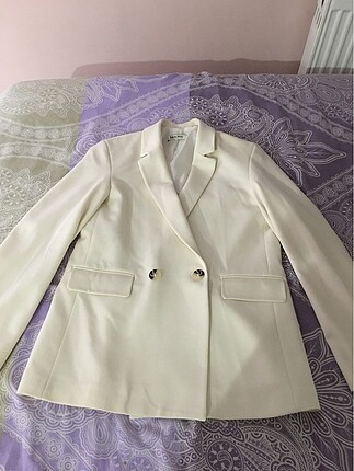 Krem rengi blazer ceket
