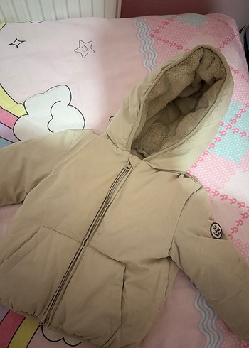 Mango markalı krem rengi erkek bebek mont - Görsel 2