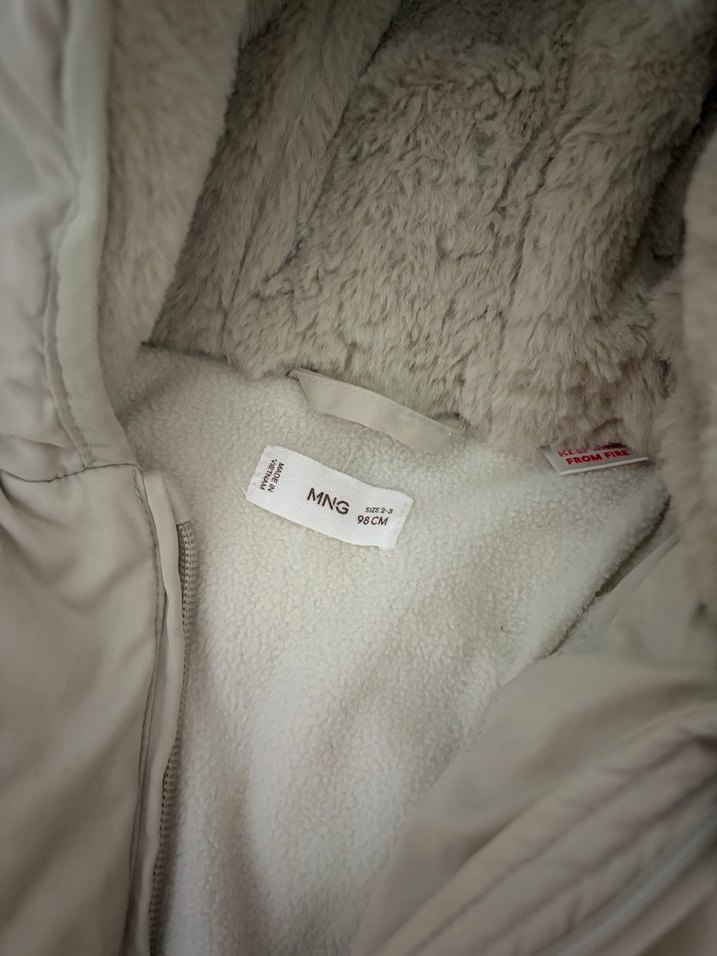 Mango markalı krem rengi erkek bebek mont - Görsel 3