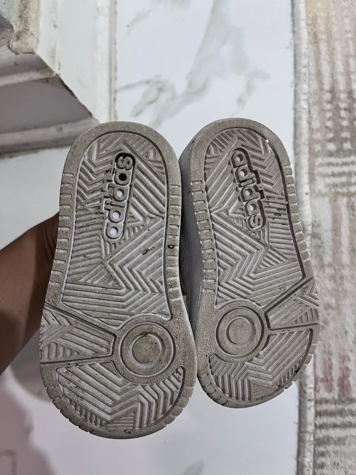 Erkek Çocuk Beyaz Cırt Cırtlı Spor Ayakkabı - Görsel 3