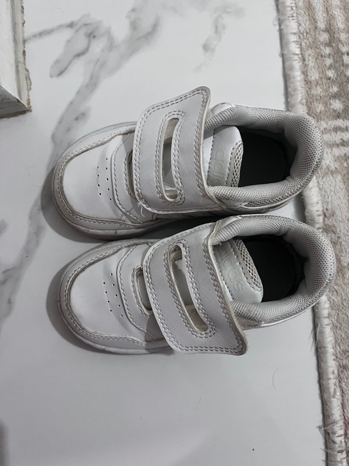 Erkek Çocuk Beyaz Cırt Cırtlı Spor Ayakkabı - Görsel 2