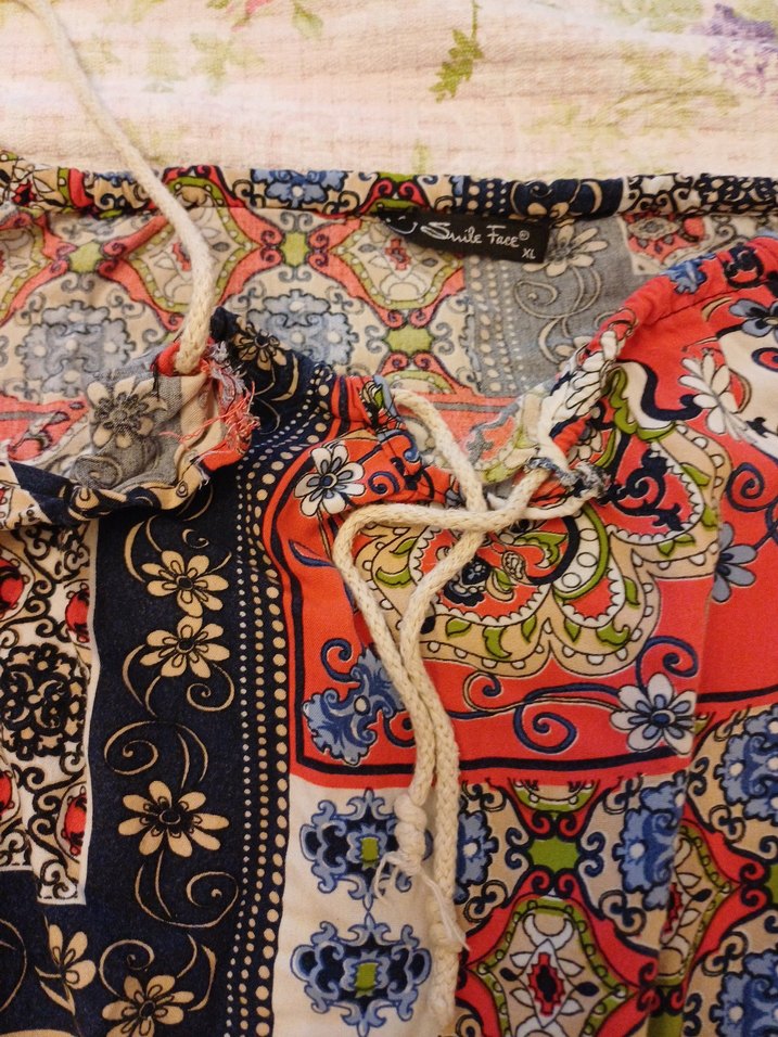 Renkli Desenli Kemerli Mini Tulum - Görsel 3