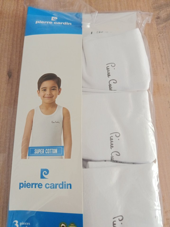 Pierre Cardin Erkek çocuk  Beyaz Baskılı Atlet 3'lü - Görsel 3