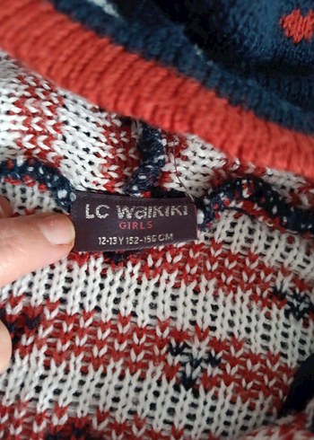 Kapüşonlu Bohem Nakışlı Kız Çocuk Panço - Görsel 2