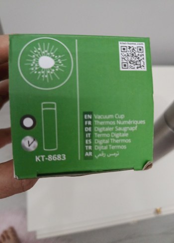 Gri Kiwi Vakumlu Termos Matara - Görsel 6