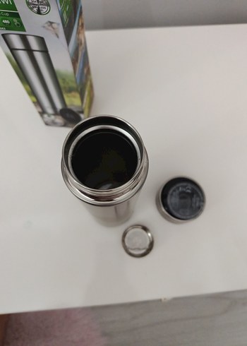 Gri Kiwi Vakumlu Termos Matara - Görsel 4