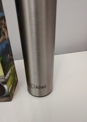 Gri Kiwi Vakumlu Termos Matara - Görsel 3