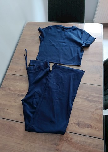 crop Lacivert Takım