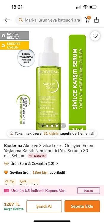Bioderma Bioderma sebium serum