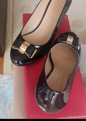 40 Beden Tokalı Siyah Kadın Stiletto