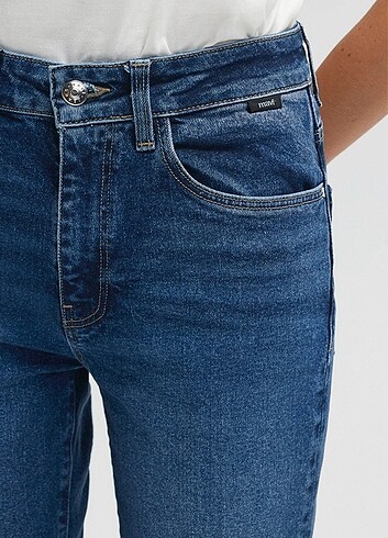 Viola Mavi Premium Vintage Mavi Jean - Görsel 6