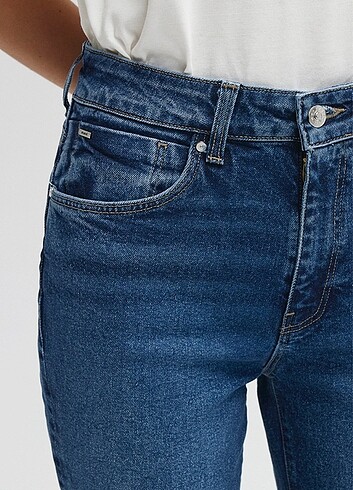 Viola Mavi Premium Vintage Mavi Jean - Görsel 4