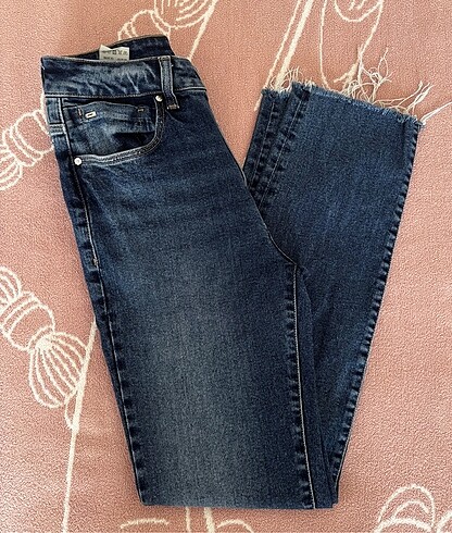 Viola Mavi Premium Vintage Mavi Jean - Görsel 7