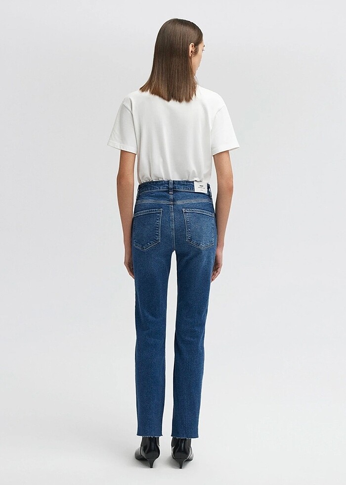 Viola Mavi Premium Vintage Mavi Jean - Görsel 3