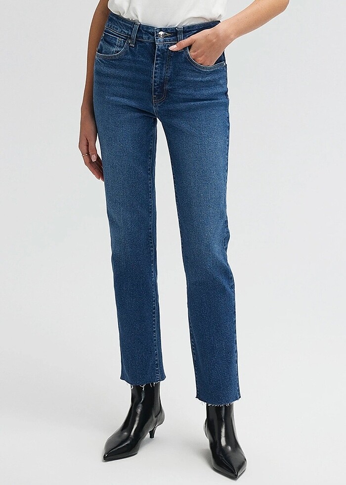 Viola Mavi Premium Vintage Mavi Jean - Görsel 2