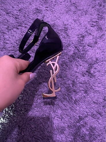 35 Beden siyah Renk Ysl topuklu ayakkabı