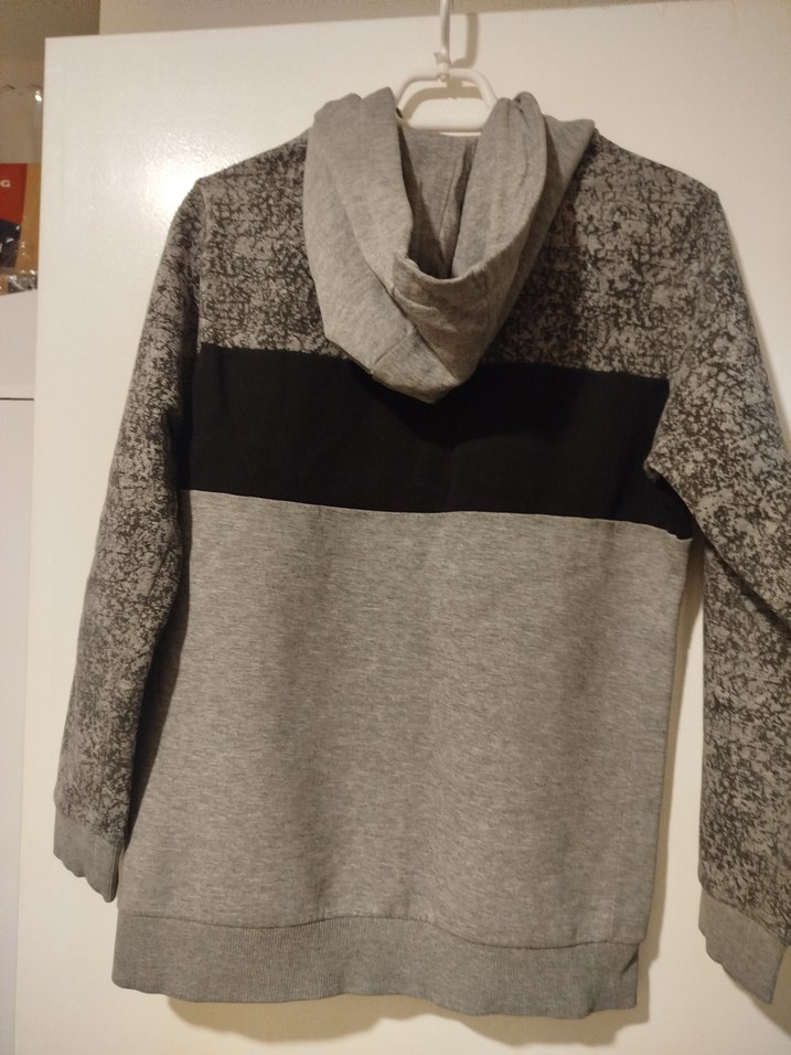 Gri Erkek Çocuk Kapüşonlu Sweatshirt - Görsel 2