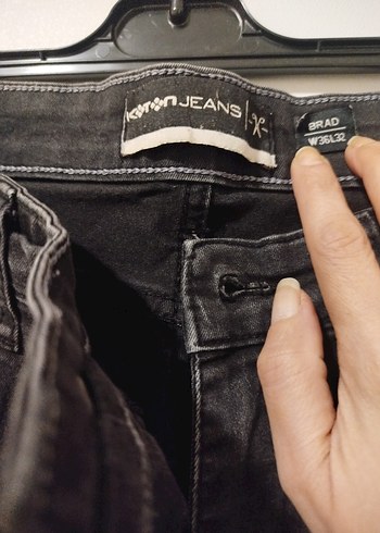 Siyah Kadın Günlük Denim Pantolon - Görsel 2