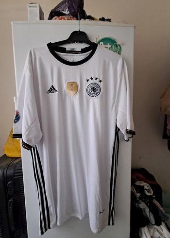tek beden Beden Adidas Kırmızı Erkek Kısa Kollu Spor Forma