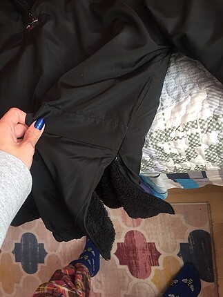 xl Beden siyah Renk İki yünlü şişme mont sweat