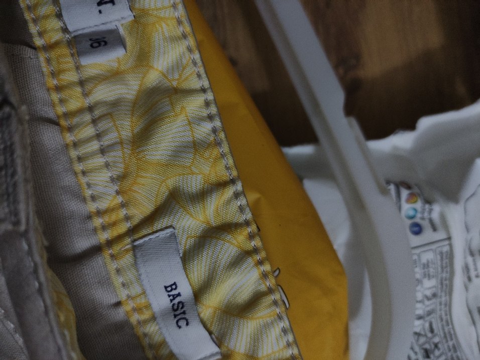 Kadın Gri Pamuklu Kemerli Bermuda Şort - Görsel 4