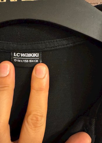 LC Waikiki Siyah Kısa Kollu Erkek Polo Yaka Tişört