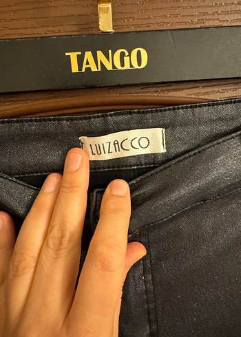 Gri Kadın Deri Skinny Pantolon - Görsel 3