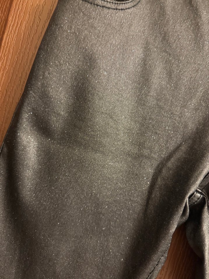 Gri Kadın Deri Skinny Pantolon - Görsel 2