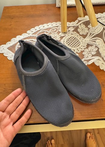 Gri Erkek Günlük Velcro Su Ayakkabısı - Görsel 5