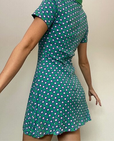 H&M H&M yeşil mini elbise